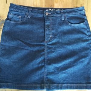 Riders skirt midrise jeans skirt 16